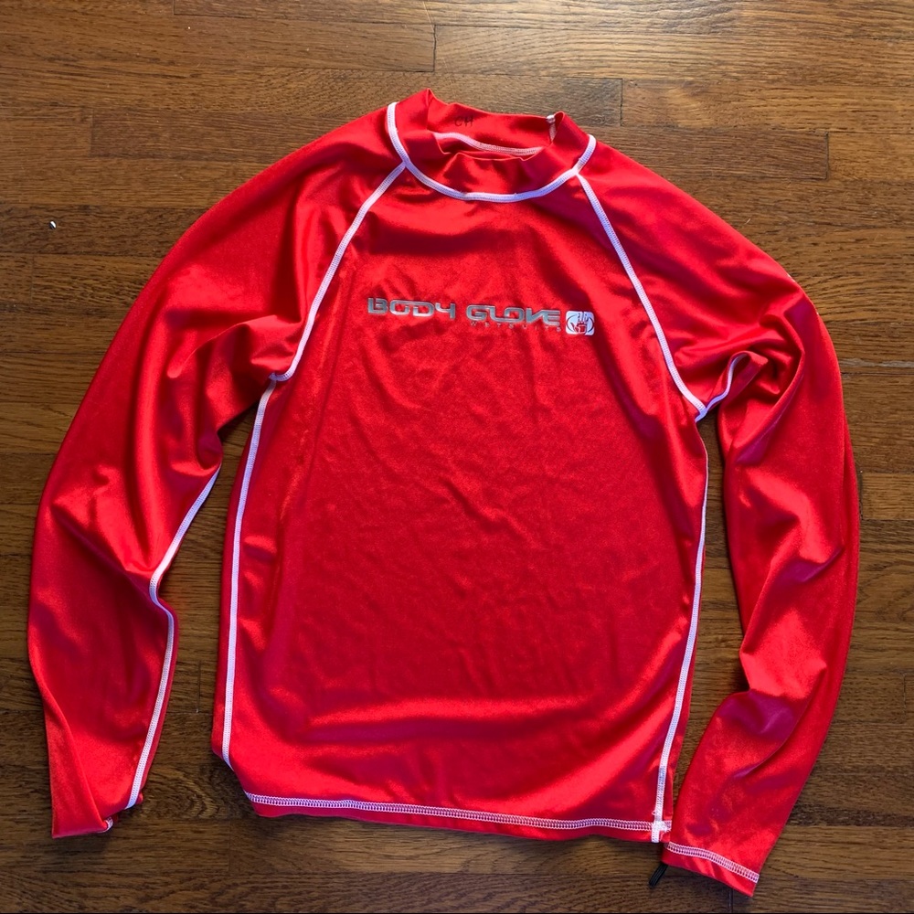Kid’s Red Body Glove Rashguard * Small